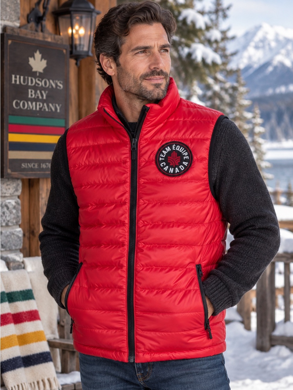Hudson’s Bay Company down feather vest